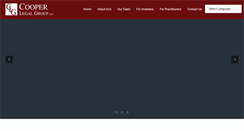 Desktop Screenshot of cooperlegalgroup.com
